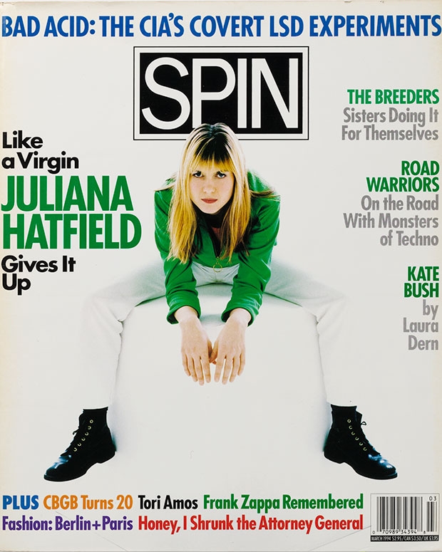 SPIN's March 1994 issue featuring Juliana Hatfield