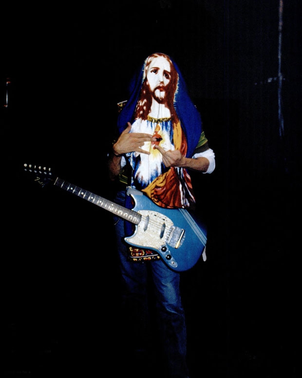 Cobain at the "Smells Like Teen Spirit" video shoot, August 17, 1991 