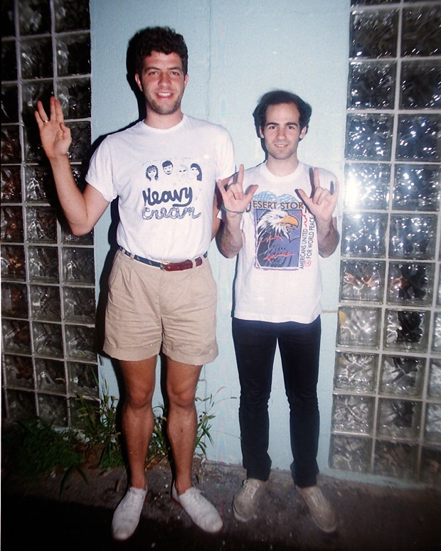 Todd (right) with Whit Smith, one of his best friends, at Todd's 22nd birthday party.