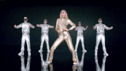 Taylor Swift Dance Metallic Gif Shake It Off Video