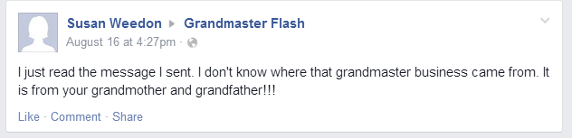 Grandma Grandmaster Flash Facebook Tag Accidental Tagging