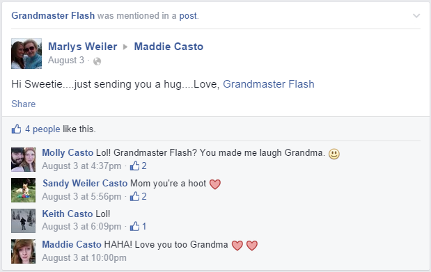 Grandma Grandmaster Flash Facebook Tag Accidental Tagging